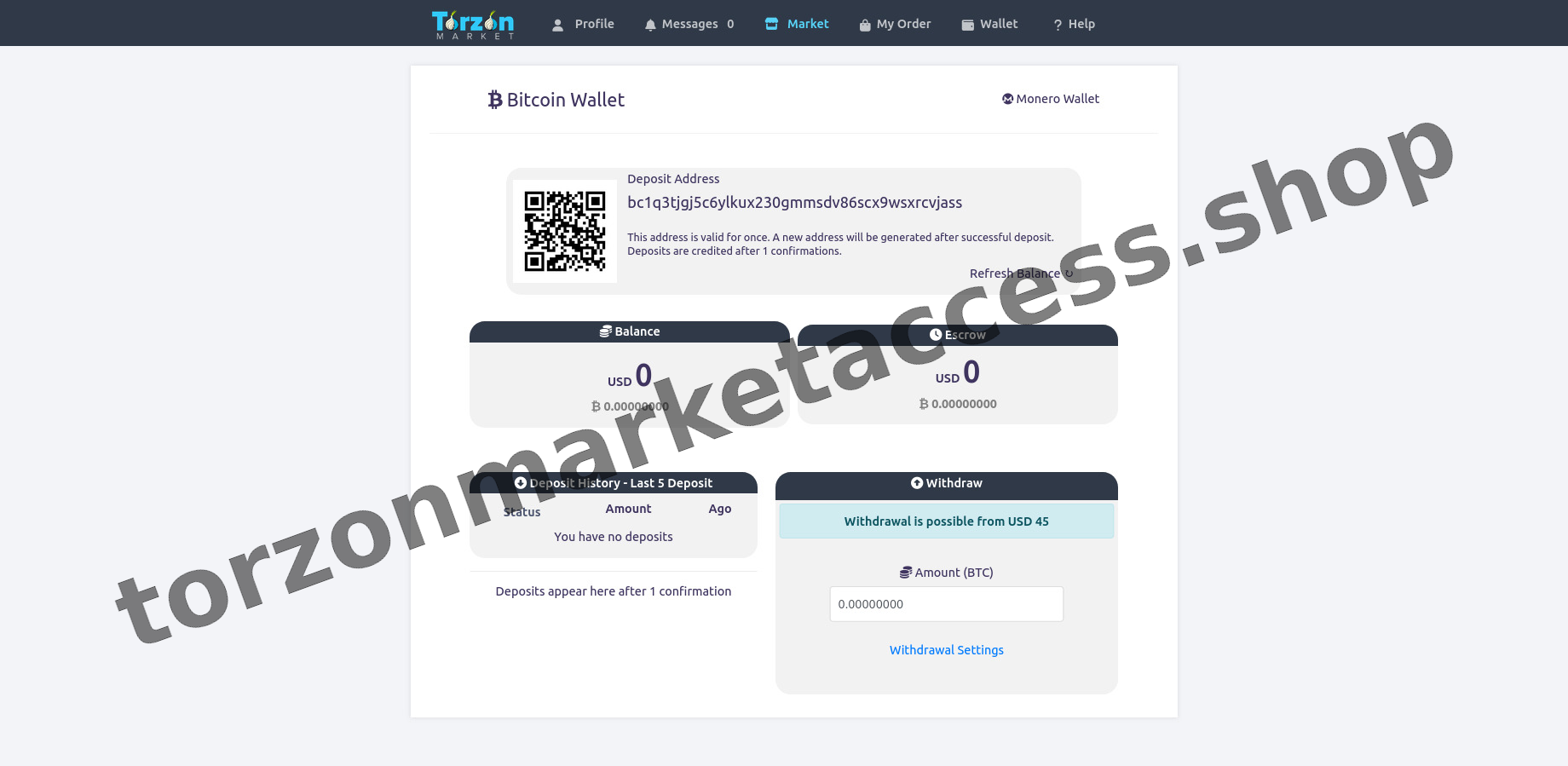 Main Market Dashboard